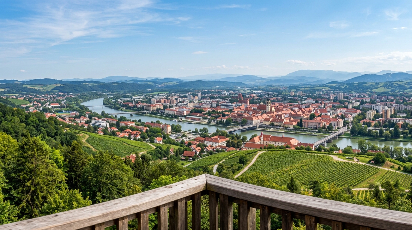 Maribor from Pohorje